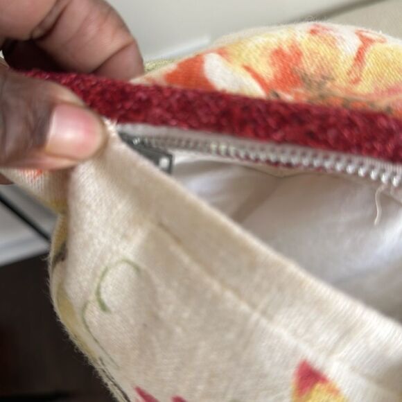 Custom Floral Print Decorative Throw Pillow Bundle (3) 18”x18” - Picture 5 of 5